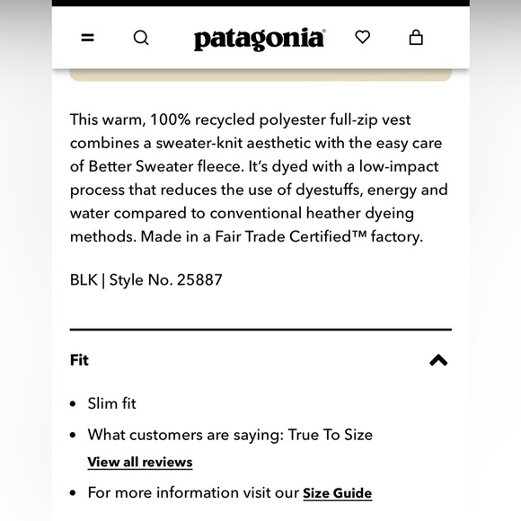 Patagonia Women’s XS Better Sweater Vest in Black - Picture 6 of 12